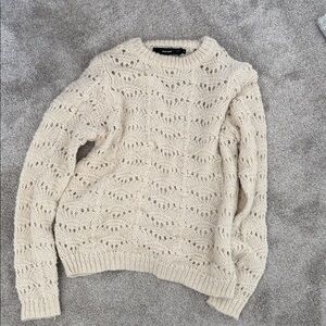 Vero Moda Textured Cream Sweater